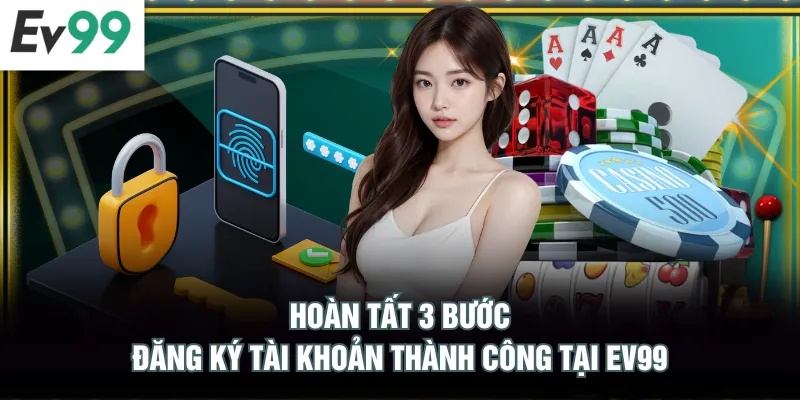 Hoàn tất 3 bước đăng ký tài khoản thành công tại EV99